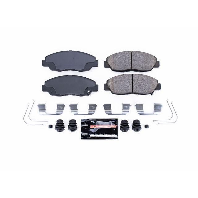 Power Stop Z23-1578 Z23 Evolution Sport Carbon Fiber Infused Ceramic Brake Pads with Hardware For Honda Civic 2012-2015 [Model Specific]