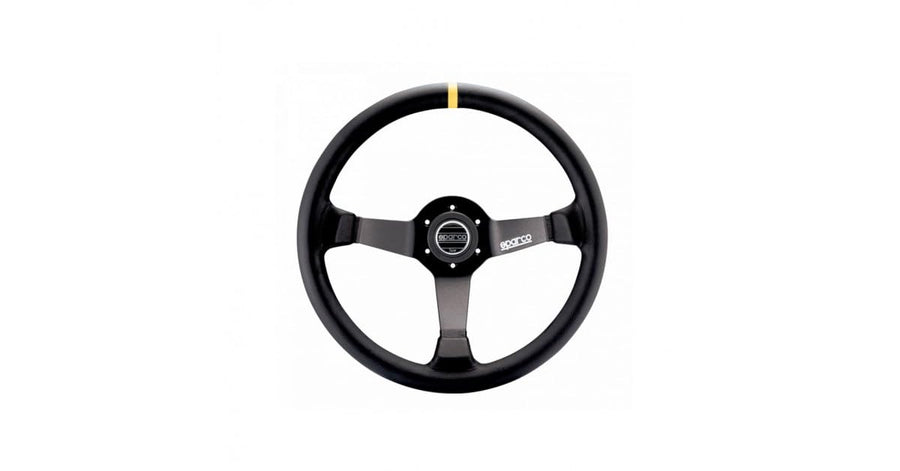 Black Sparco 015R345MSN Suede Steering Wheel