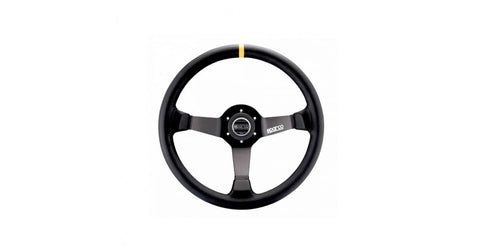Black Sparco 015R345MSN Suede Steering Wheel