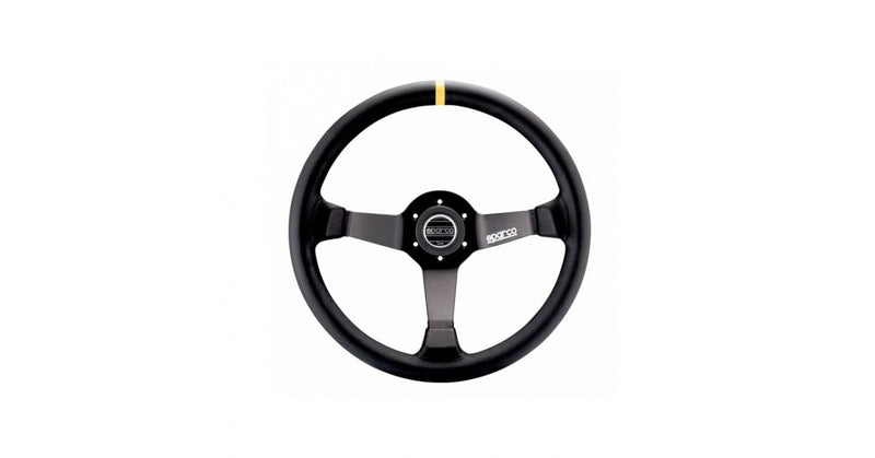 Black Sparco 015R345MSN Suede Steering Wheel
