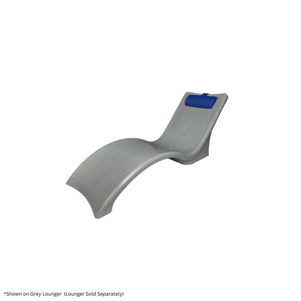 Global Pool Products Sunbrella Lounger Headrest for Pool Chairs - Lounge Head Resting Pillow - Chaise Lounge - Outdoor Pillow - Navy Blue GPP-LF-LCH-N