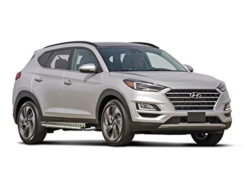 Aluminum Black Horse Vortex Running Boards Compatible with 2019-2021 Hyundai Tucson All