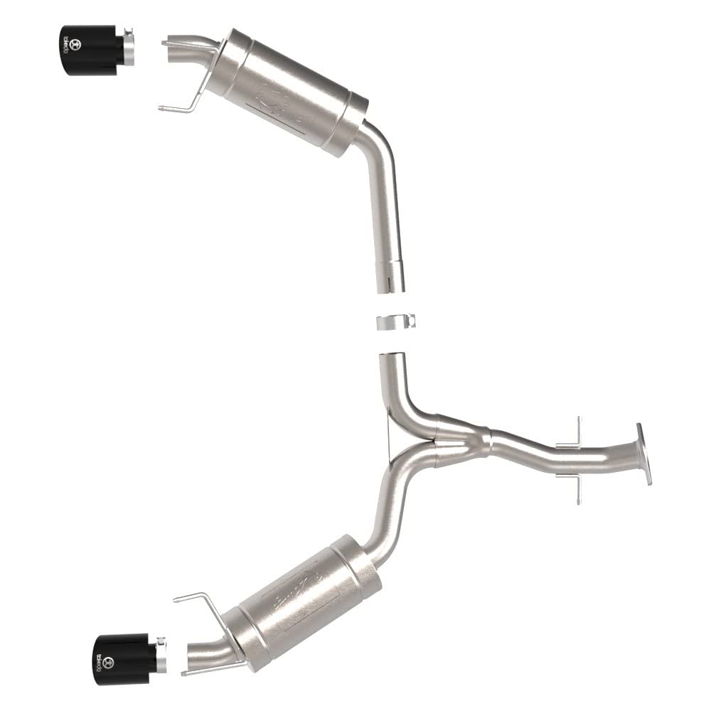 49-36055-B Takeda - 304 SS Axle-Back Exhaust System With Split Rear Exit