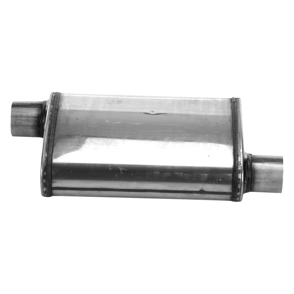 Cherry Bomb Salute Muffler - SA1236 Reversible Oval Body - H4" X W9" X L14" 20" OAL 2-1/2" O/O Muffler - Cherry Bomb Salute