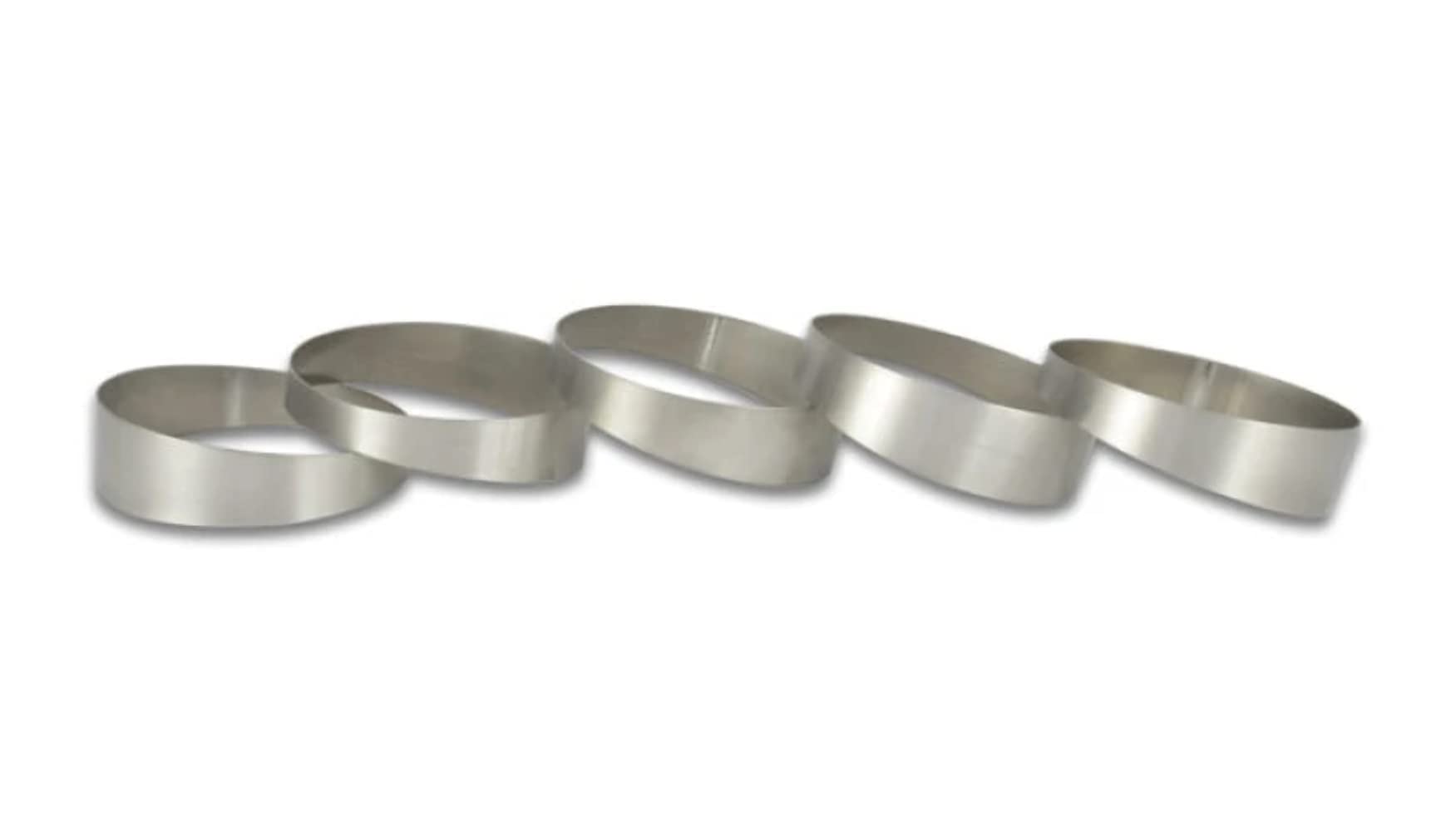 Power Vibrant Performance 13269 Pie Cuts, CP1 Titanium, Natural, 1.75 in. Outside Diameter, 3.50 in. Centerline Radius, 9 degree per cut, Set of 5, "1-3/4"