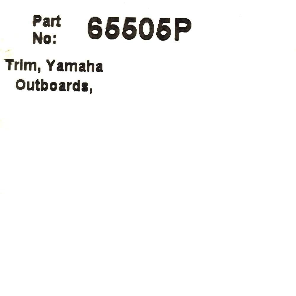 Lido Outboards Sierra International 65505P Up - Down Dial Range & I/O Trim Gauge for Yamaha, 2"