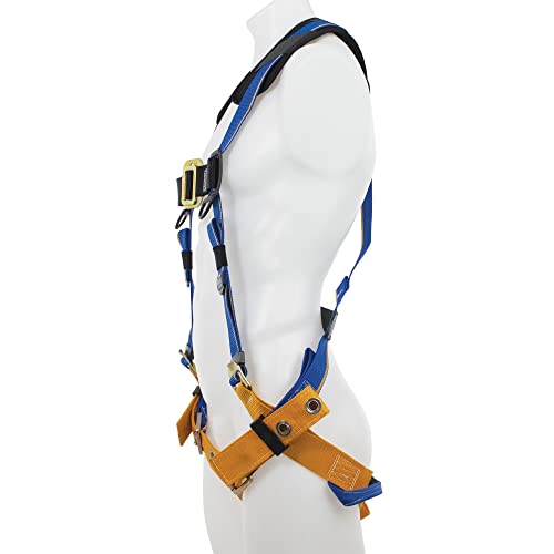 H212002 Werner Blue Armor 1000 Standard (1 D Ring) Harness Tongue Buckle Legs (M/L), 1per Pack