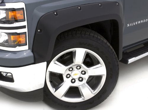 Lund Elite Series RX117TB Black Rivet Style Textured Fender Flare - 2 Piece
