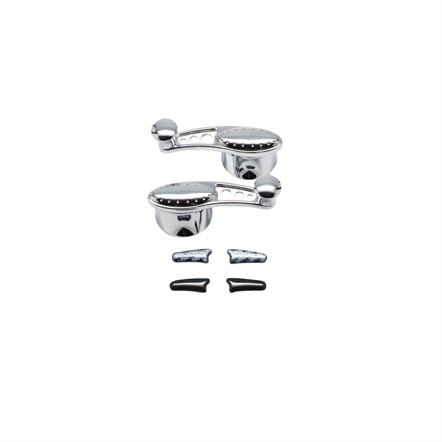 PT-104 Lokar Performance Products Pro Touring Vent Window Crank Handle Set Chrome 49&Up Gm&Ford