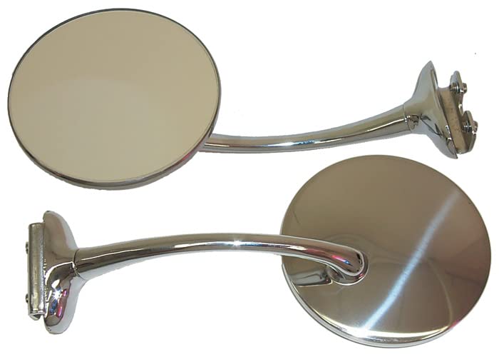 Outside Brothers Trucks OPM072S Peep Mirror - Straight Arm-Chrome - 4-inch-Each