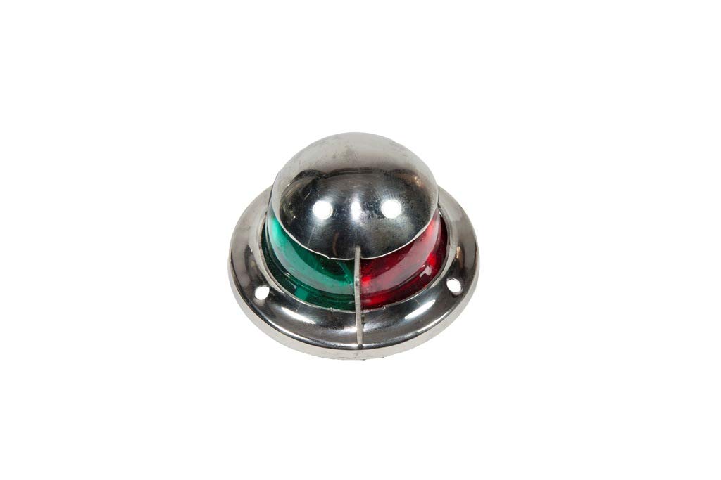 Bow Light Moeller Marine 054210-10 with Red/Green Lenses, Polished Stainless Steel