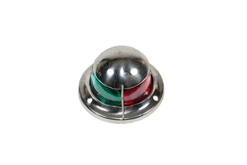 Bow Light Moeller Marine 054210-10 with Red/Green Lenses, Polished Stainless Steel