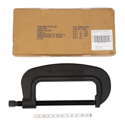 Brute Force Wilton C-Clamp, 12-3/8" Opening, 4-1/2" Throat, 40000 Lbs. Clamping Force (Model 12 F.C.)