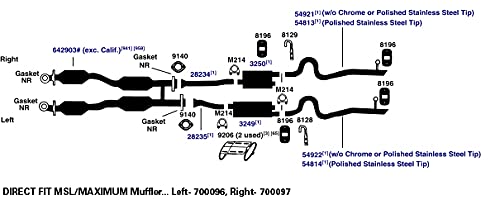 Exhaust Muffler AP Exhaust Products 700096
