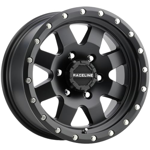 Defender Wheels Raceline 935 Satin Black Wheel (16 x 8. inches /6 x 139 mm, 0 mm Offset)