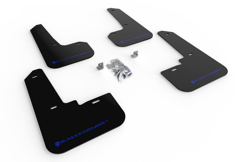Rally Armor Black UR Mud Flap w/Blue Logo FITS 20+ Subaru Legacy MF64-UR-BLK/BL