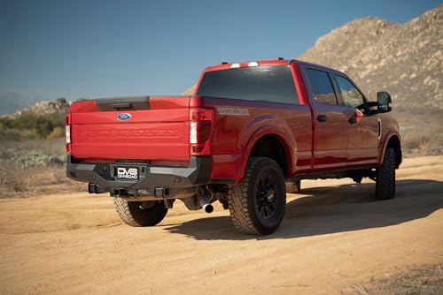 Offroad DV8 Spec Series Rear Bumper for 2017-2025 Ford Super Duty | Full-Width Design | Pair of Pod Light Mounts | Retains Factory Parking Sensors | Compatible with Factory Hitch | Steel Construction