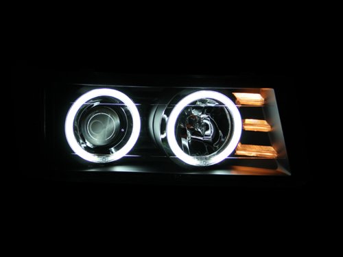 Chevrolet/GMC Anzo USA 111079 Projector/Black Clear Halo With Ccfl Headlight Assembly - (Sold in Pairs)