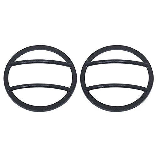 Kentrol 80009 Front Marker Covers, Black Textured Stainless Steel for 2007-2018 JK