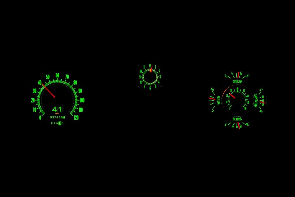 Dakota Digital Retrotech Gauge Instrument System RTX-69C-CVL-X Compatible with 1969 Chevy Chevelle/El Camino