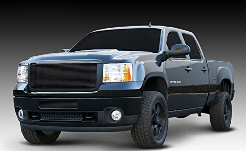 2011-2014 Sierra HD T-Rex Grilles Billet Grille, Black, 1 Pc, Overlay/Insert - PN #21209B