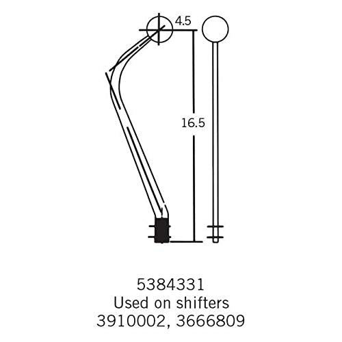 16.5" Hurst Shifter Stick 5384331