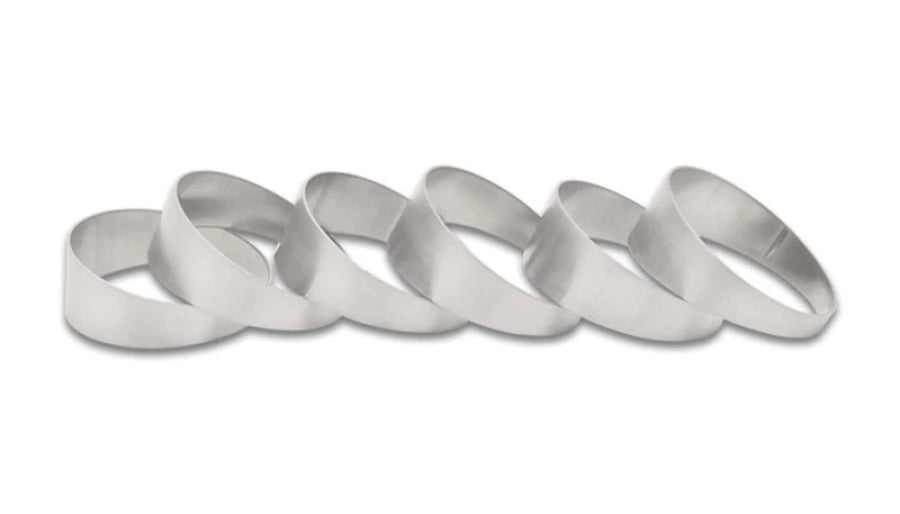 Power Vibrant 13620 Pie Cuts, 304 Stainless Steel, Natural, 2.25 in. Outside Diameter, 2.25 in. Centerline Radius, 15 degree per cut, Set of 6