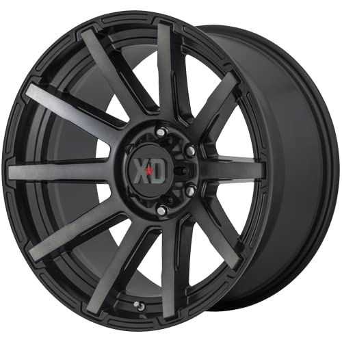 XD Wheels Outbreak Xd847 Satin Black with Gray Tint Wheel with Alloy Steel (20 x 9. inches /6 x 87 mm, 30 mm Offset)