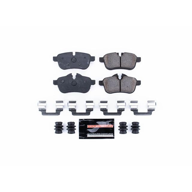 Power Stop Z23-1433 Z23 Evolution Sport Carbon Fiber Infused Ceramic Brake Pads Rear with Hardware For BMW Z4 2009-2016 [Model Specific]
