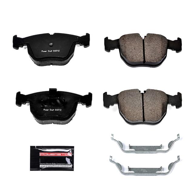 Power Stop Z23-681 Z23 Sport Carbon Fiber Infused Ceramic Brake Pads with Hardware For BMW 530i, BMW 540i, BMW 7, BMW 740i, BMW 740iL, BMW M5, BMW X5, Land Rover Range Rover [Model Specific]