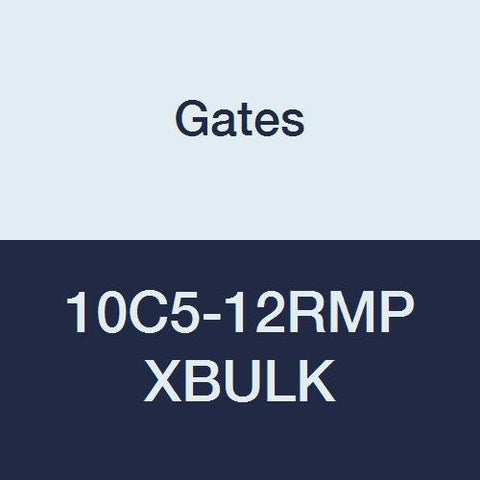 Gates XBULK 10C5-12RMP Field Attachable for C5C, C5D and C5M Hose, Male Pipe NPTF, 30 Cone Seat, Steel, 1/2" ID (Pack of 80)