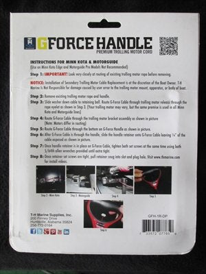 G-Force T-H Marine Trolling Motor Handle & Cable - Red