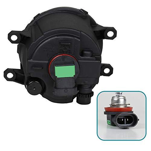 Fog Lights- Clear- Black Frame for 17-Up Toyota Sienna SPEC-D TUNING LF-SNA18COEM-V2-DL