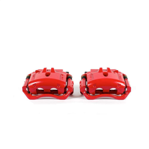 Power Stop S4792 Front Pair of High-Temp Red Powder Coated Calipers For Ford Thunderbird 2002-2005, Jaguar S-Type 2000-2005, Lincoln LS 2000-2006 [Model Specific]