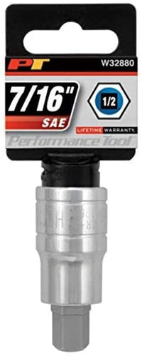 7/16-Inch Hex Bit Socket Performance Tool W32880 1/2-Inch Drive