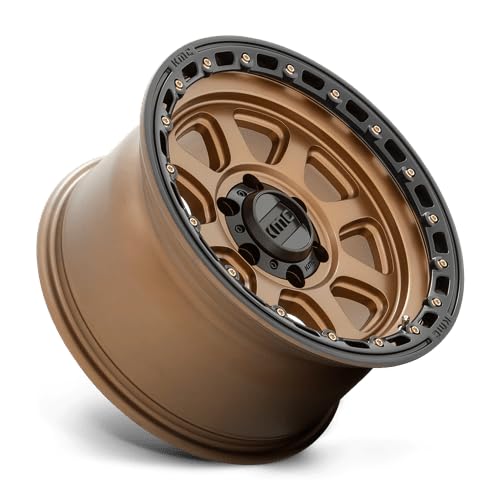 KMC Wheels 17X9 CHASE 6X5.54.53 -12mm MATTE BRONZE WITH BLACK LIP - KM54879068612N