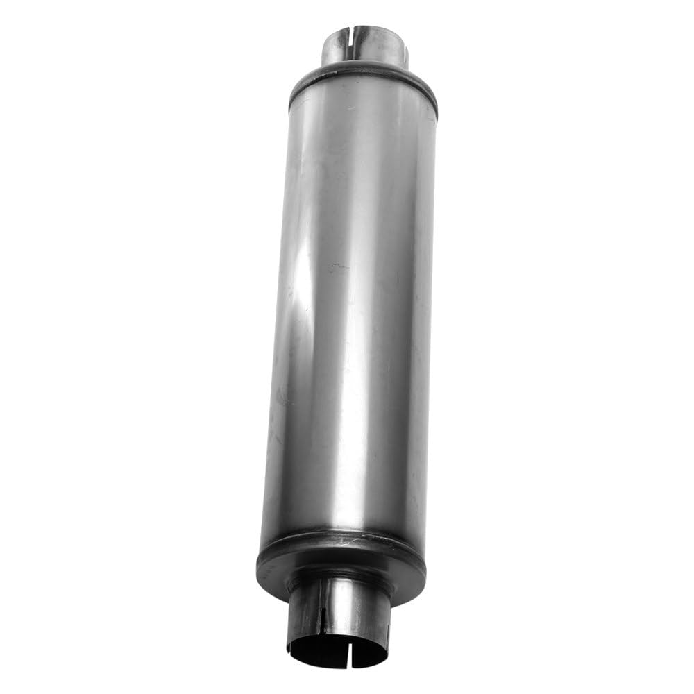 Cherry Bomb SA2772 Muffler - Salute Reversible Round Body - D4" X L24" 30" OAL 4" C/C Muffler - Cherry Bomb Salute