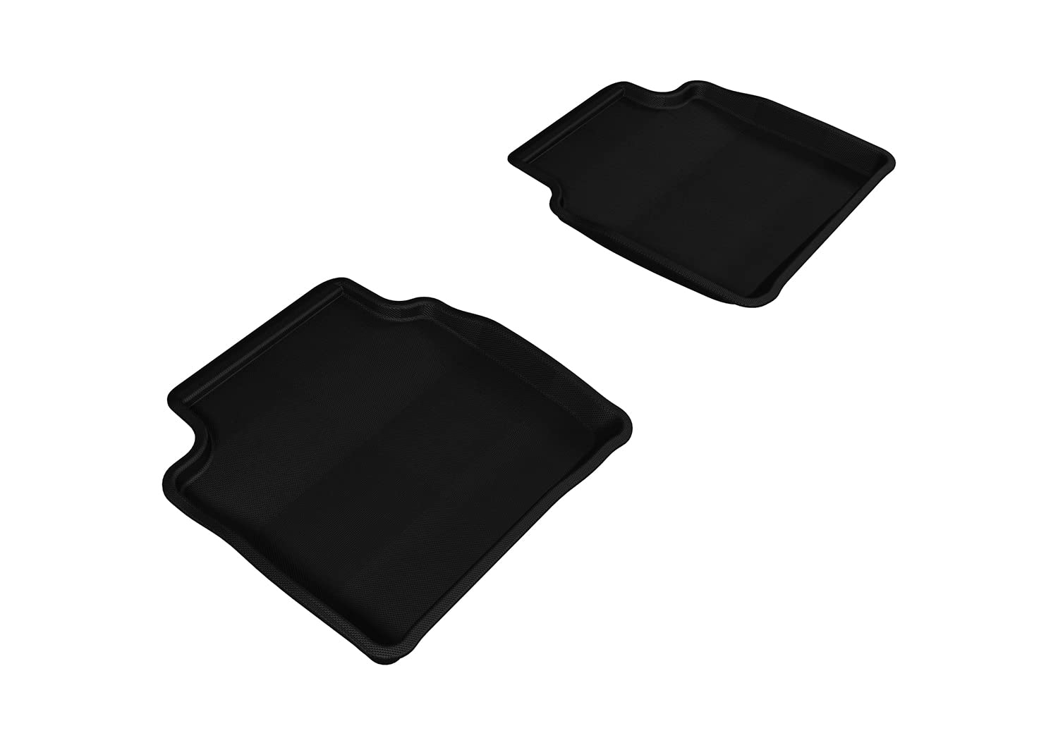 2008-2012 Chevrolet Malibu 3D MAXpider Kagu 2nd Row Floormats - Black (L1CH04821509)