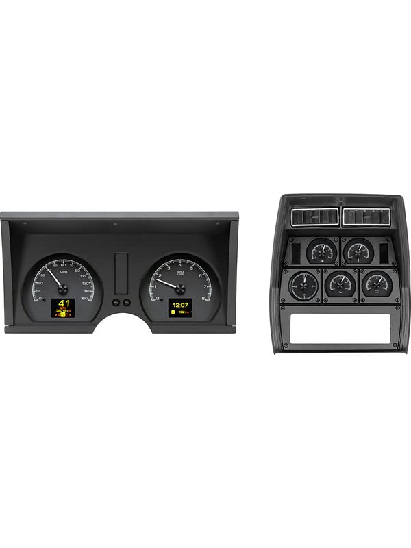 Dakota Digital HDX-78C-VET-K Analog Gauge System Compatible with 1978-82 Chevy Corvette Black Alloy