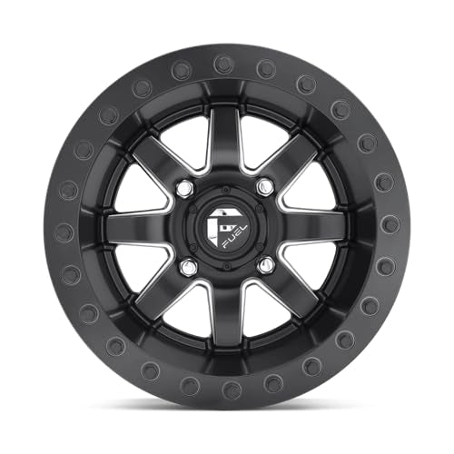 Maverick Fuel Bead Lock Black Wheel with Painted Finish (14 x 10. inches /4 x 136 mm, 0 mm Offset)