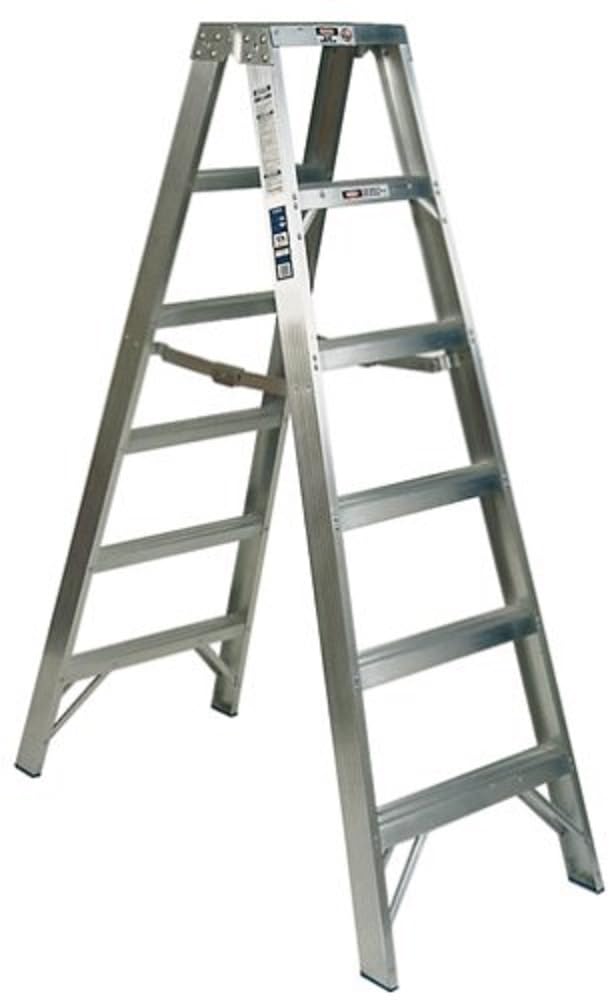 Aluminum Twin Stepladder Werner T376, 6-Foot 300-Pound Duty Rating