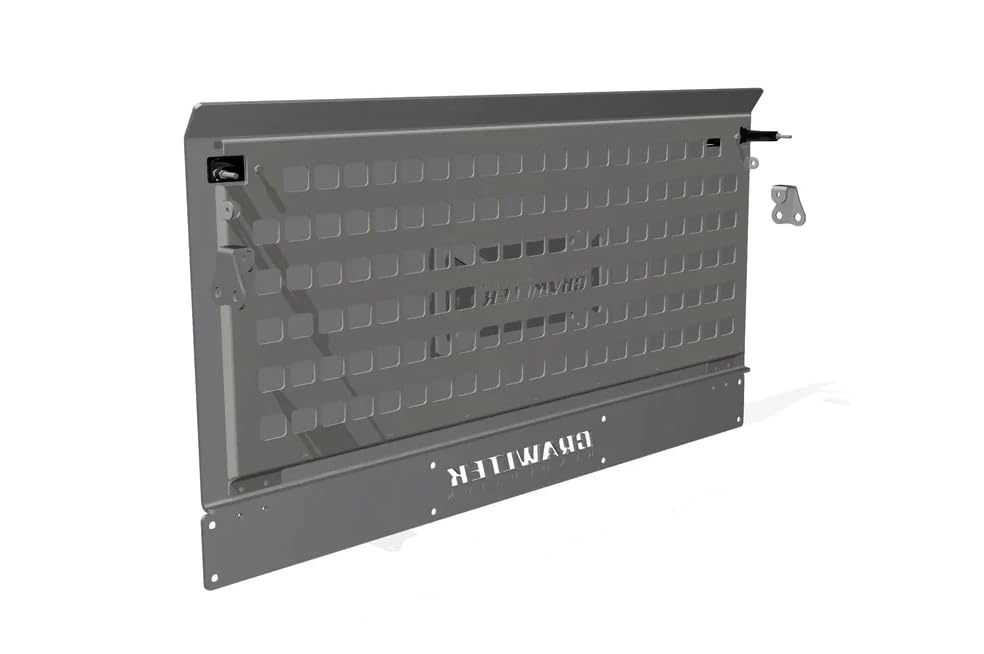 CrawlTek Drop Down Tailgate w/Molle Rack Compatible with 1987-2006 Jeep Wrangler YJ/TJ