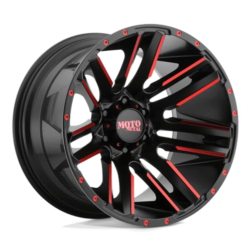 Moto Metal 20X10 MO978 S-BLK MACH RTCC 5X150 -24MM - MO97821058524NRC
