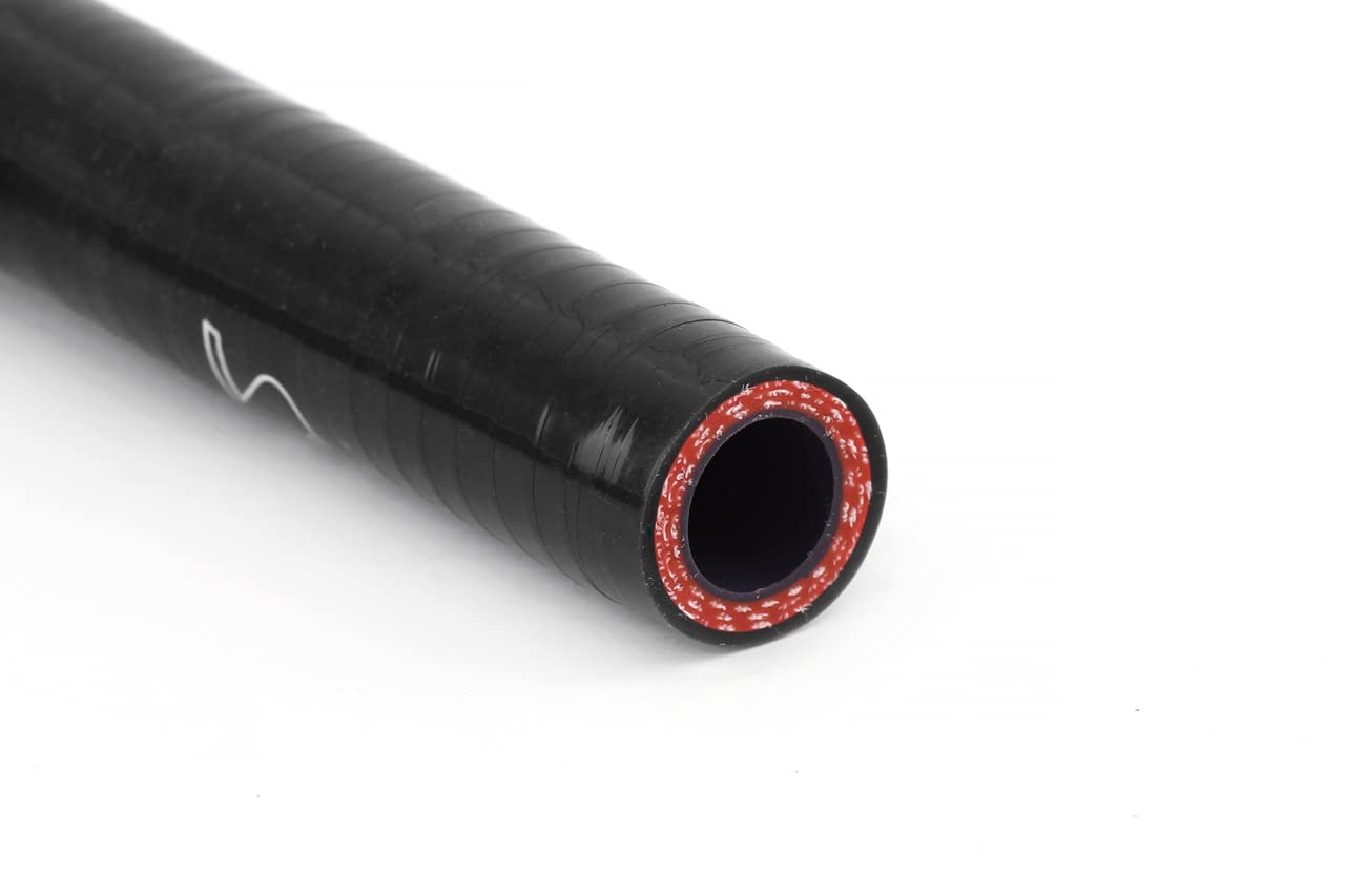 HPS Performance Silicone Breather Hose Kit Black Compatible for 1995-1998 Nissan Skyline GTR R33 RB26DETT Twin Turbo, 57-2134-BLK