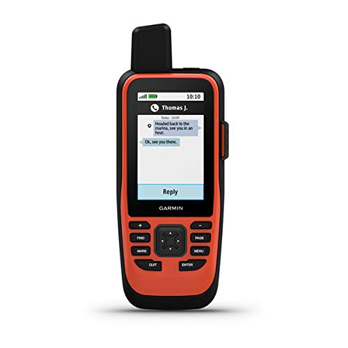 Garmin GPSMAP 86i, Handheld Floating GPS with Button Operation, Inreach Satellite Communication Capabilities, Stream Boat Data from Compatible Chartplotters