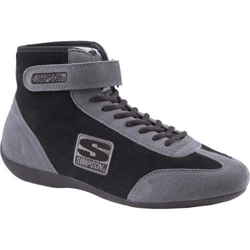 Mid Top Simpson Racing MT650BK Racing Shoes Size 6.5 Black