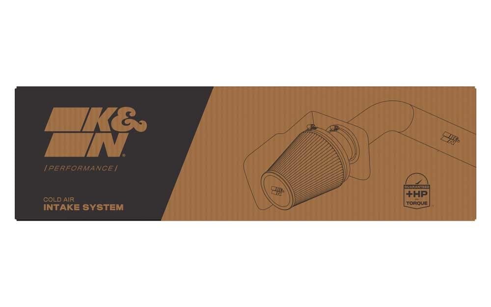 Cold Air Intake System K&N: High-Flow Air Filter, Increase Performance & Towing: Compatible with 2015-2020 Ford: F150, 63-2591