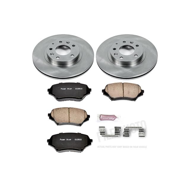 Power Stop KOE4659 Front Replacement Brake Kit-OE Brake Rotors & Ceramic Brake Pads For Mazda MX-5 Miata 2006-2015 [Model Specific]