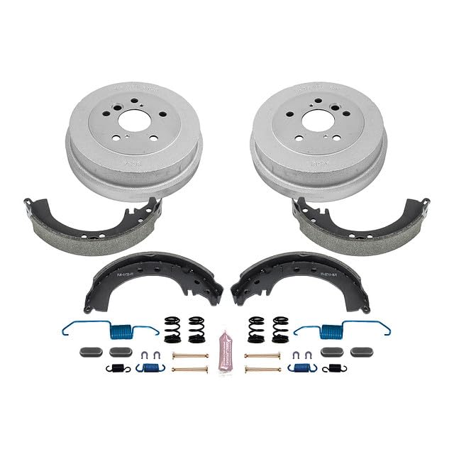 Power Stop KOE15295DK Rear Replacement Brake Kit-OE Brake Drums & Ceramic Brake Pads For Toyota Camry 1992-2001, Toyota Solara 1999-2001 [Model Specific]