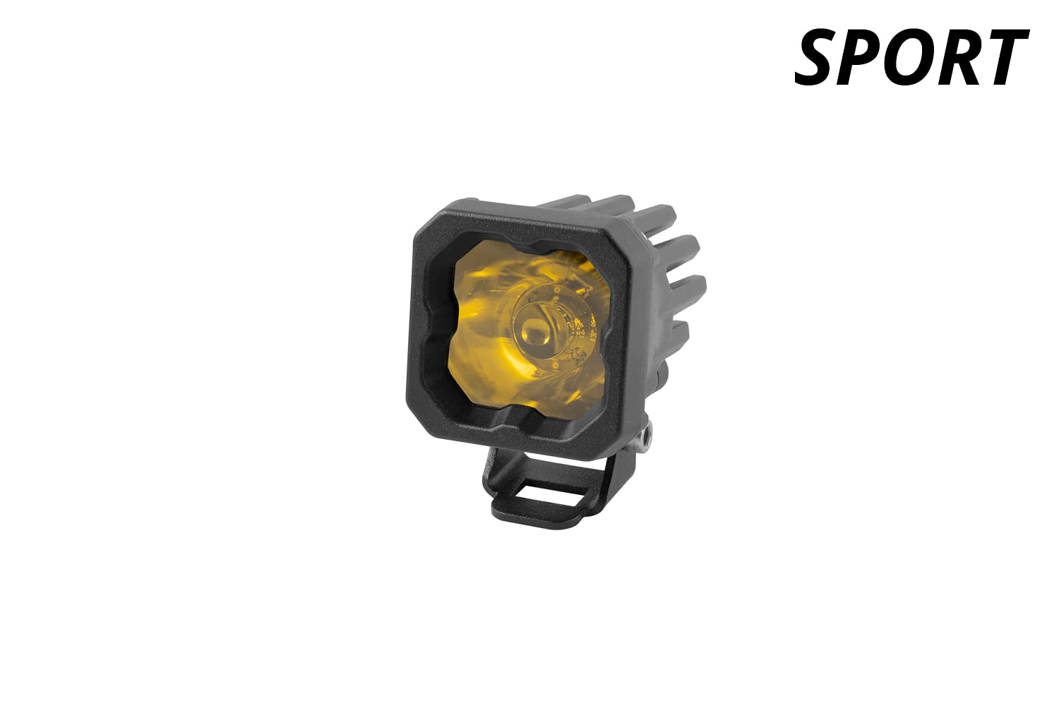 Diode Dynamics SSC1 Sport Standard Yellow LED Pod (one), Spot w/Amber Backlight